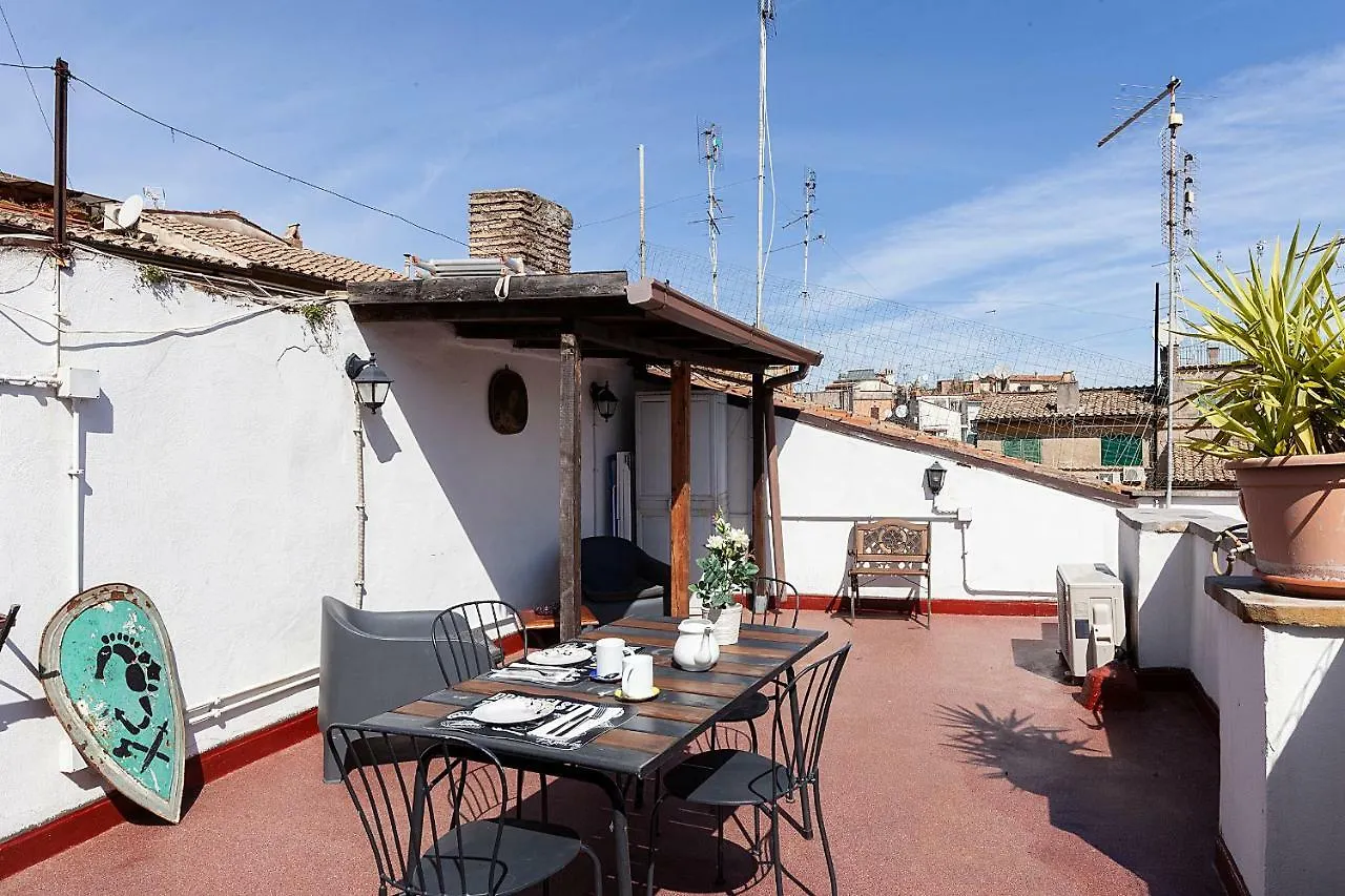 Spagnoli Roof Terrace Navona Sq Rome Italy